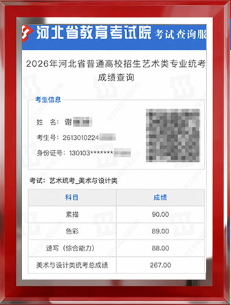 河北联考267分