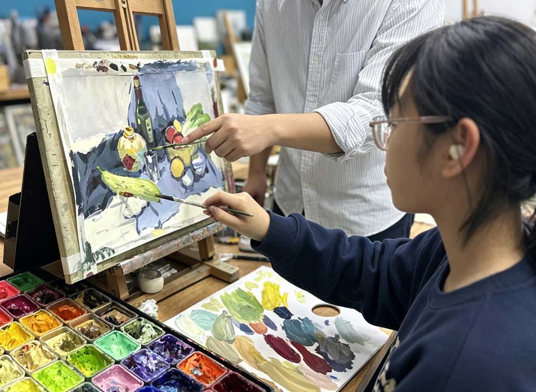 老师指导学生作品